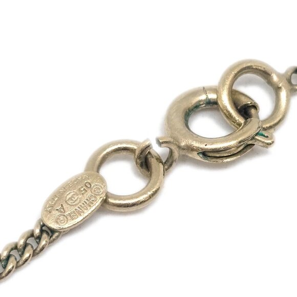 Chanel Chain Pendant Necklace Artificial Pearl Bow Gold 05A 133911 - Picture 3 of 4